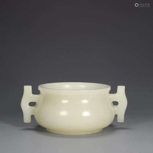 A Miniature Hetian Jade Censer