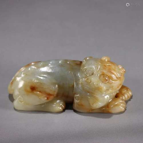 A Hetian Jade Auspicious Beast