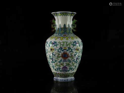 A Fine and Rare Doucai' Flower' Vase