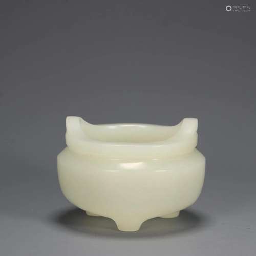 A Miniature Hetian Jade Censer