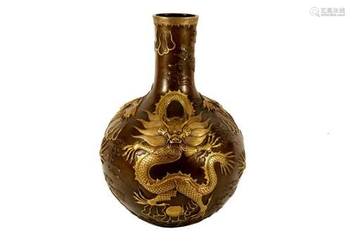 A Gilt-Bronze Vase