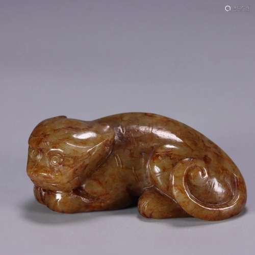 A Hetian Jade Beast