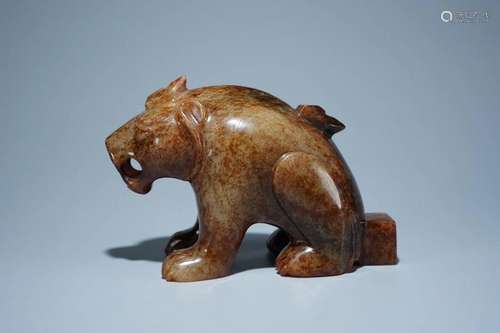 A Hetian Jade Auspicious Beast