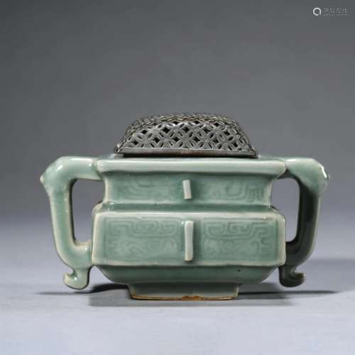 Celadon Glaze Square Censer