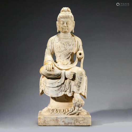 Marble Stone Figure of Guanyin