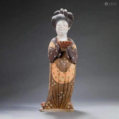 Painted Pottery Figure Statue