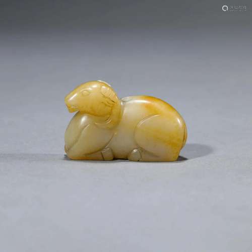 Carved Jade Ram Ornament