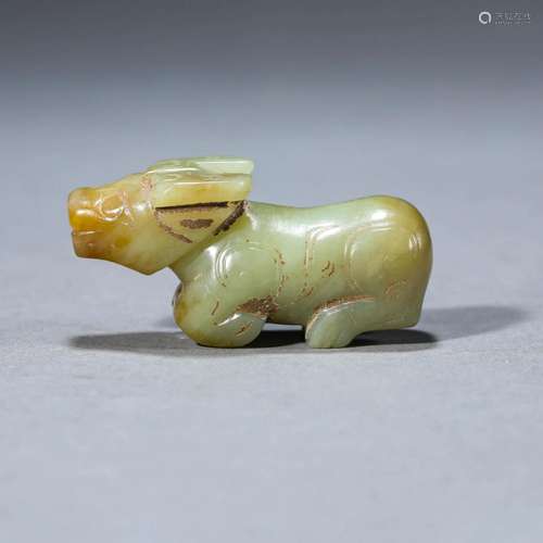 Carved Jade Bull