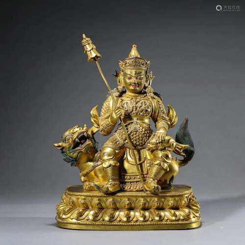 Gilt Bronze Figure of Jambhala