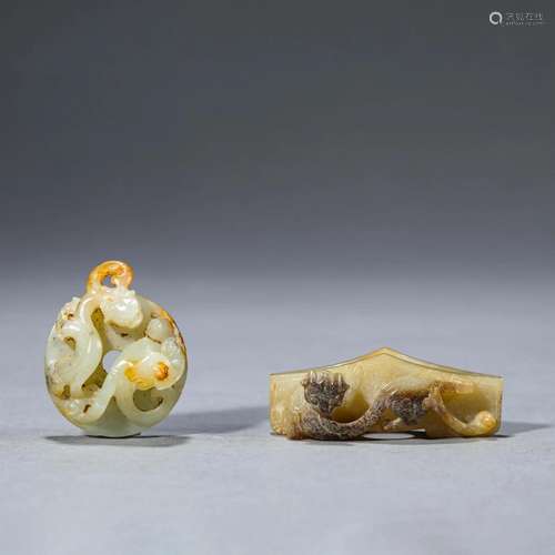 Set of Two Jade Carvings