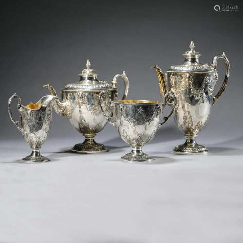 Set of Silver Made Tea Pot