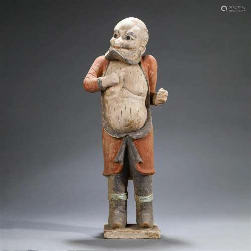 Painted Pottery Figure Statue
