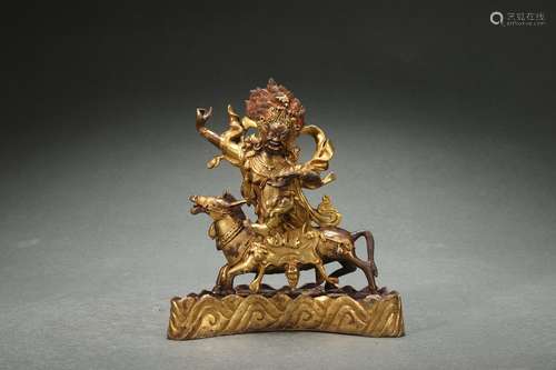 Gilt Bronze Statue of Dharmapalas