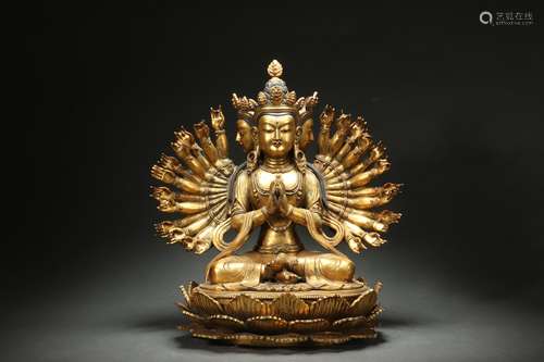 Gilt Bronze Statue of Buddha