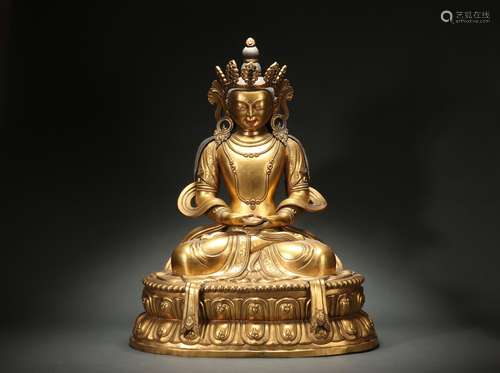 Gilt Bronze Statue of Buddha