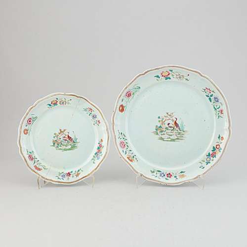 Two famille rose serving dishes, Qing dynasty, Qianlong (173...