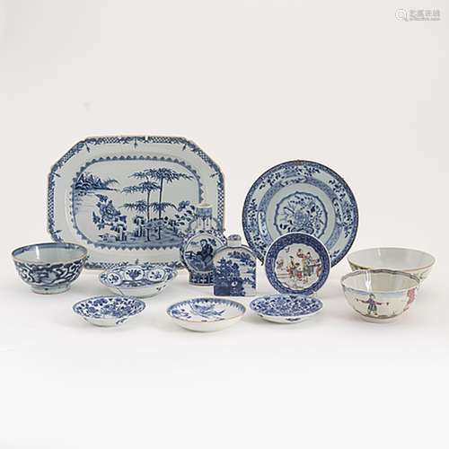 A group of Chinese porcelain, Ming dynasty, Qing dynasty, la...