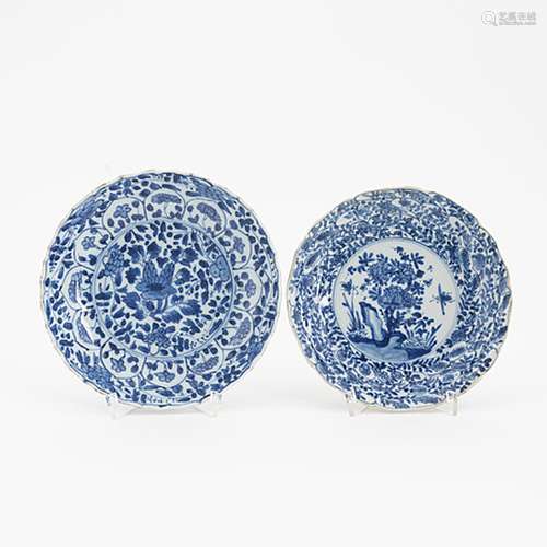 A Chinese blue and white porcelain dish, Qing dynasty, Kangx...