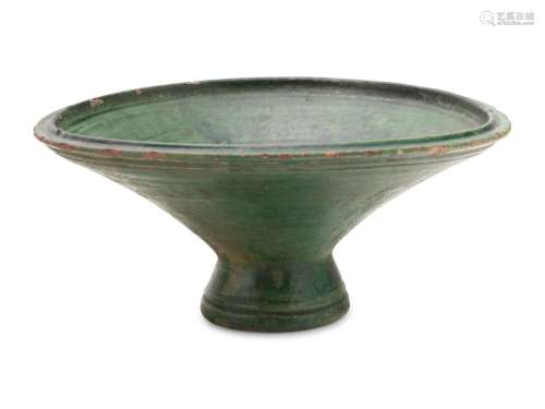 A Chinese Green-Glazed Pottery Bowl
