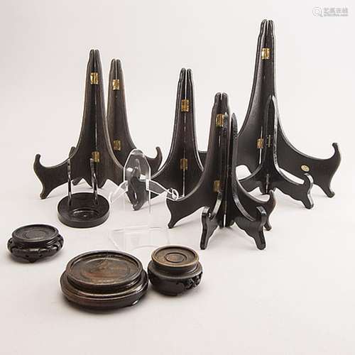 A set of 16 pcs of wooden stands 20th century