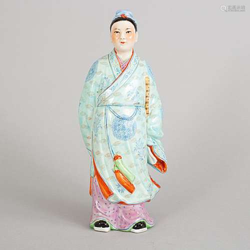 A chinese porcelain figure, 20th Century.