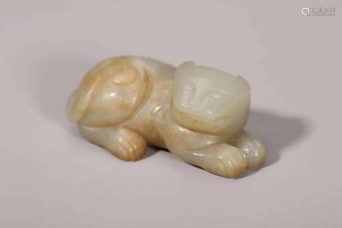 Khotan Jade Mythical Beast Ornament