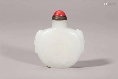 Khotan Jade Figrue Snuff Bottle