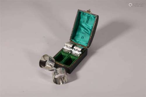 Silver Engraved Napkin Rings, Nineteenth Century