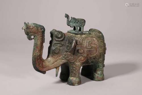 Bronze Elephant Zun