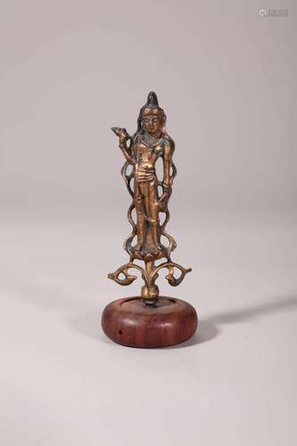 Gilt Bronze Buddhist Figure