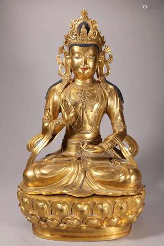 Gilt Bronze Figure of Buddha