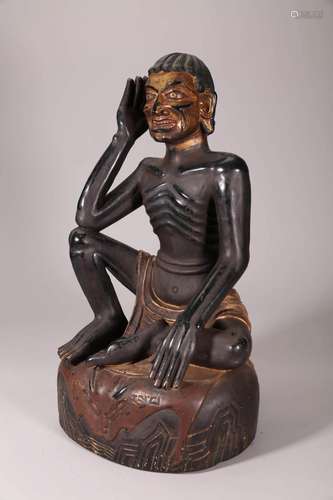 Tibetan Iron Figure of Milarepa