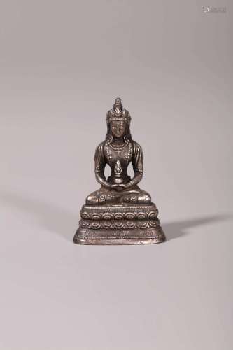 Silver Figure of Buddha