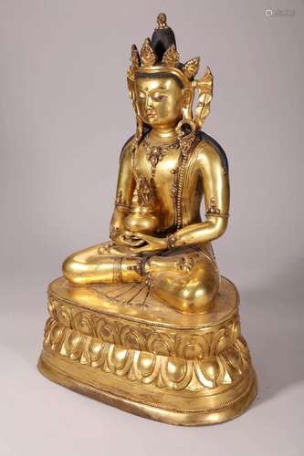 Gilt Bronze Figure of Buddha