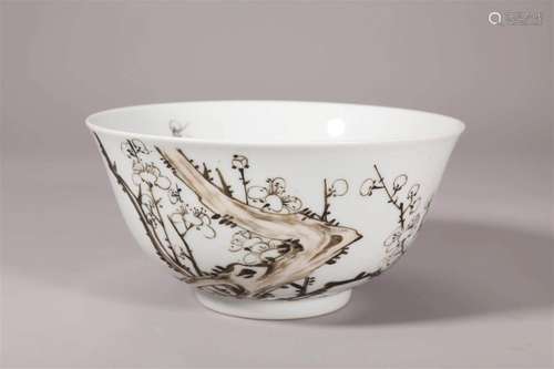 Famille Rose Flower Bowl