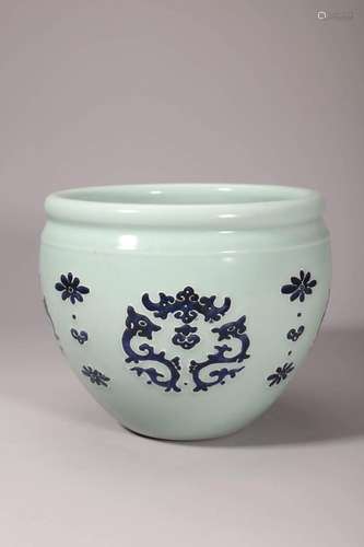 Celadon Dragon Jardiniere