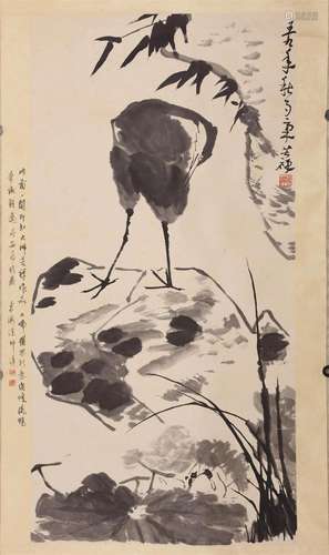 Chinese Flower and Bird Painting, Li Kuchan Mark