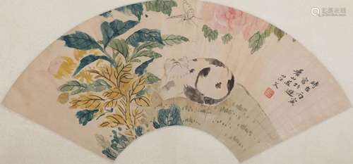 Chinese Fan Painting, Mang Wen Mark