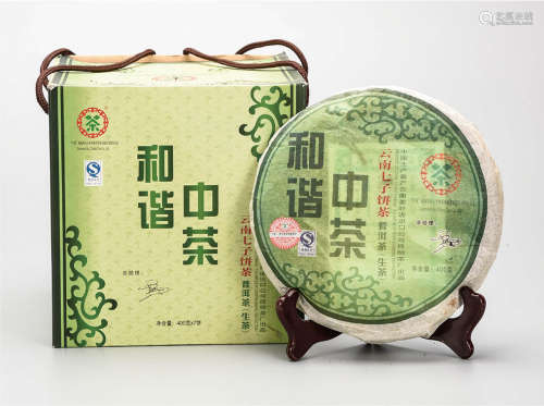 2007年  中茶绿印和谐普洱生茶