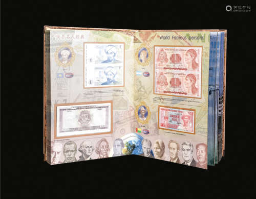 世界名人经典纸币、硬币、邮票