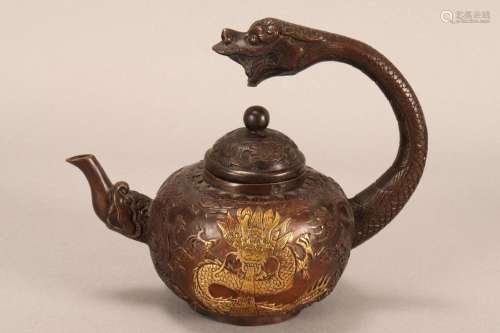 Chinese Bronze Teapot,