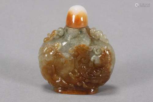 Chinese Jade Snuff Bottle and Stopper,