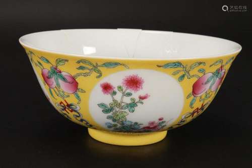 Chinese Famille Juane Porcelain Bowl,