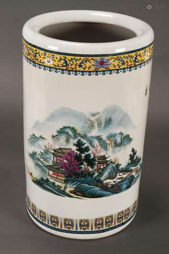 Chinese Scroll Pot,