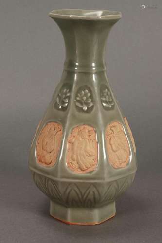 Chinese Celadon Glaze Vase,