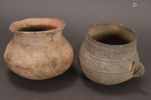 Two Early Chinese Stoneware Pots,