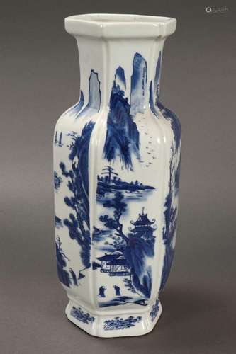 Chinese Porcelain Blue and White Vase,