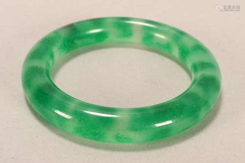 Chinese Green Jade Bangle,