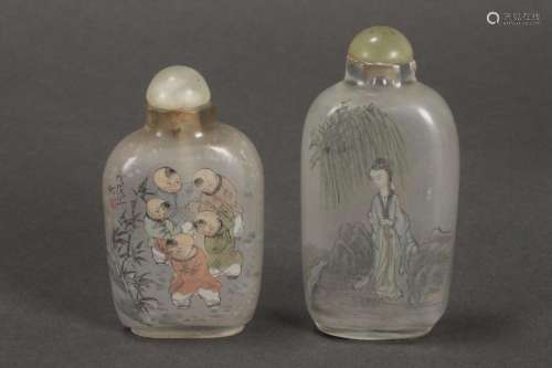 Two Chinese Inside Painted Snuff Bottles and