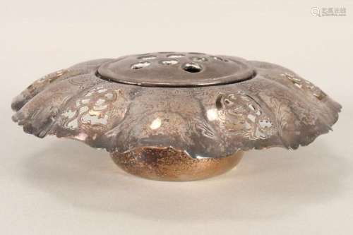 Chinese Silver Plate Censer,